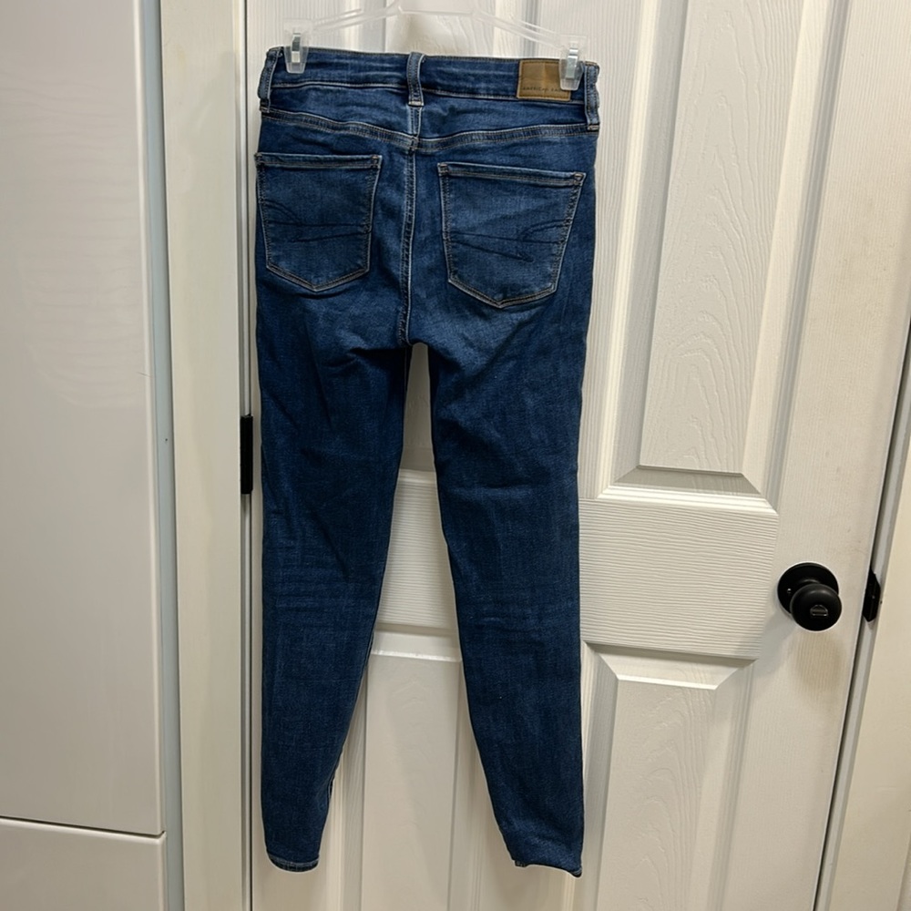 American Eagle Women’s Next Level Stretch High Rise Jeggings Size 0 Reg EUC - Picture 2 of 6